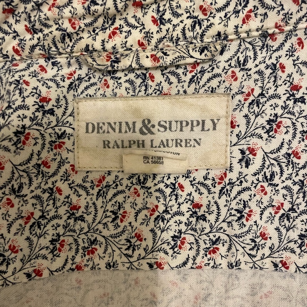Men’s All-Over Floral Print Button-Up by Ralph Lauren Denim & Supply in Sz. L - Picture 3 of 5